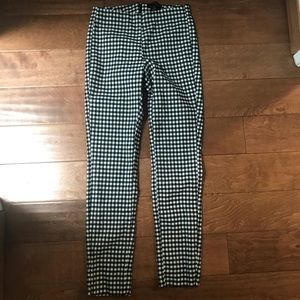Gingham cropped pants